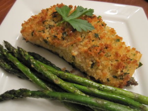 MUSTARD & PANKO CRUSTED SALMON FILLETS